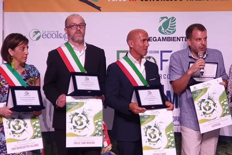 XXVI Edizione Comuni Ricicloni. Colle San Magno premiato come primo comune del Lazio. Plauso di Quadrini all’amministrazione.