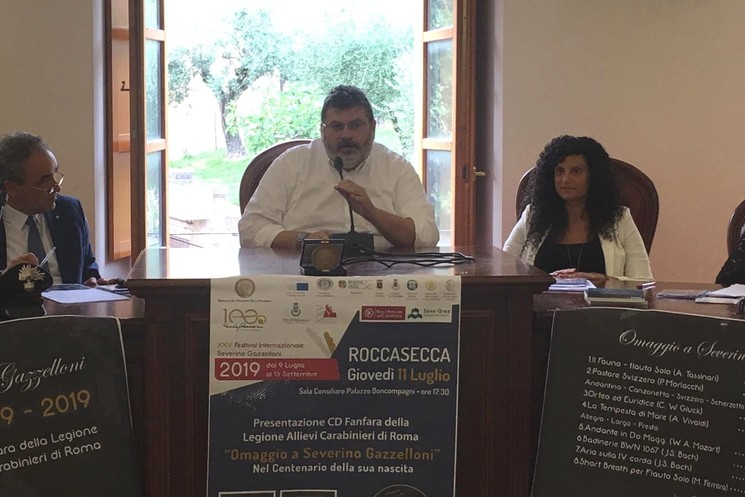Roccasecca, XXV Festival Severino Gazzelloni. Ieri la conferenza stampa di presentazione. Quadrini plaude all’amministrazione:"Bravi perchè valorizzano cultura e territorio"