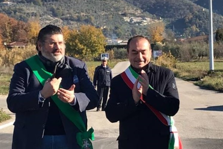 XV COMUNITA’ MONTANA, INAUGURAZIONE STRADA BROCCOSTELLA IN TEMPI RECORD. SODDISFAZIONE DI QUADRINI.