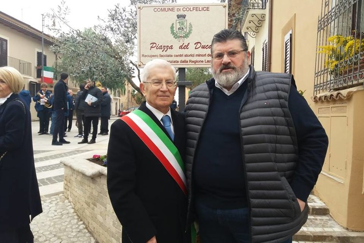 Colfelice, scoprimento targa Piazza del Duca. Quadrini plaude all'amministrazione:sensibilità ed impegno nel riqualificare Paese