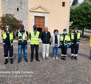 Rocca d'Arce. Il gruppo di Protezione Civile delle Guardie Forestali Ambientali 'VALLE DEL LIRI' ha garantito la sicurezza durante la Santa Messa.
