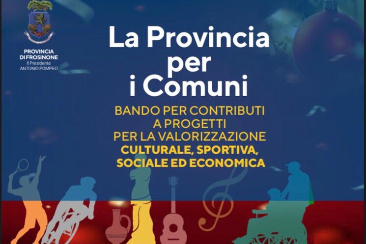 LA PROVINCIA PER I COMUNI – GIANLUCA QUADRINI ANNUNCIA IL BANDO PER LA CONCESSIONE DI CONTRIBITI ECONOMICI A SOSTEGNO DI INIZIATIVE E PER LA VALORIZZAZIONE CULTURALE, SPORTIVA, SOCIALE ED ECONOMICA.