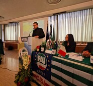 Il Presidente del Consiglio della Provincia di Frosinone, Quadrini, interviene al VIII Congresso Fai Cisl di Frosinone
