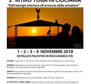 ROCCA D'ARCE, 2° RITIRO YOGA IN CIOCIARIA. Con il patrocinio della XV Comunità Montana.