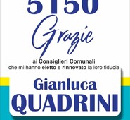 All’indomani del rinnovo del consiglio provinciale, Gianluca Quadrini ringrazia gli amici e i suoi elettori per la rinnovata fiducia: “97 amministratori che hanno scelto me per un totale di 5150 voti” dichiara entusiasta lo stesso Quadrini.   