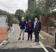 Arpino - Riaperto il Ponte Lungo - la soddisfazione di Quadrini che ha sollecitato e  seguito da tempo la realizzazione di questa opera. 