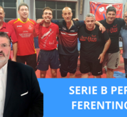 Il Ferentino in serie B, i complimenti di Gianluca Quadrini, ex presidente dell’Associazione Tennistavolo di Arpino, per la vittoria del club amaranto.
