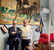 Visita del Direttore Relazioni Istituzionali della Reno De Medici presso l’ufficio del Presidente del Consiglio della Provincia di Frosinone, Quadrini.