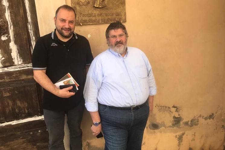 IL PRESIDENTE DELLA XV COMUNITA' MONTANA E CONSIGLIERE PROVINCIALE GIANLUCA QUADRINI VISITA LA SEDE DELLA BONIFACIANA