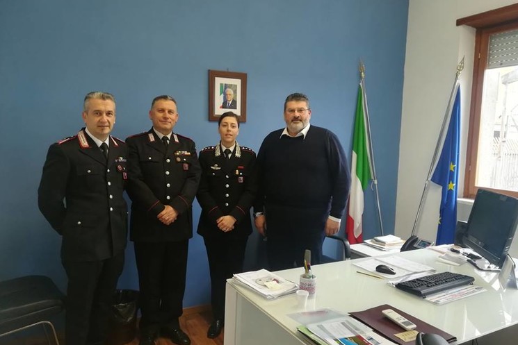 XV COMUNITA’ MONTANA, IL TENENTE NICOLAI IN VISITA ISTITUZIONALE AD ARCE. INCONTRO CON IL PRESIDENTE QUADRINI.